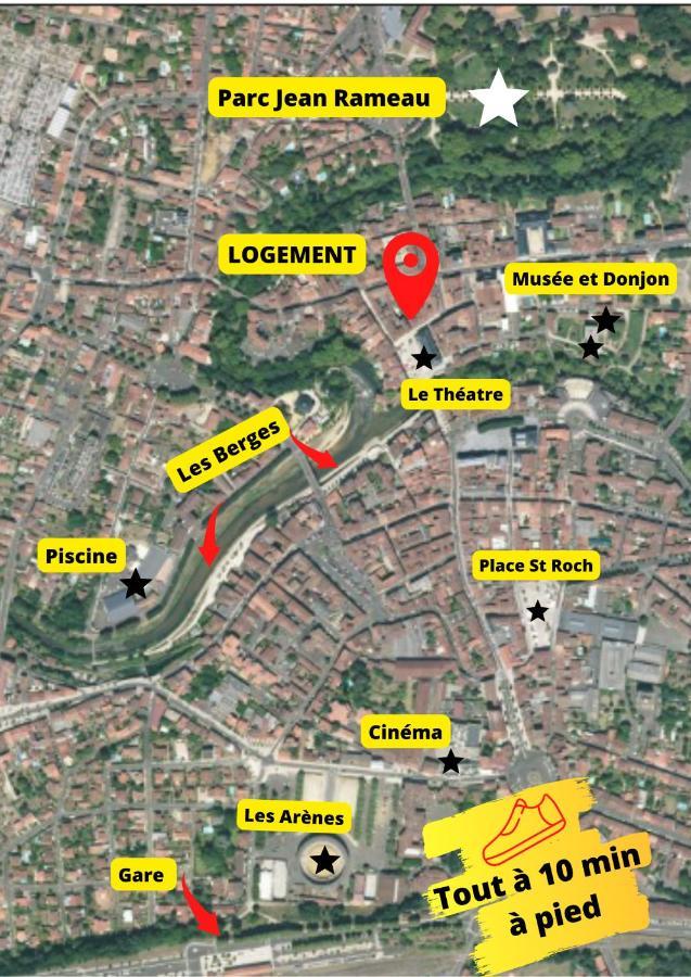 Le Wlerick 1 - Hyper Centre - Au Calme - Wifi Daire Mont-de-Marsan Dış mekan fotoğraf